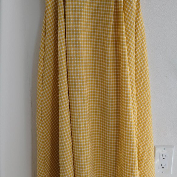 Yesstyle Yellow Seersucker Gingham Dress - Picture 5 of 9